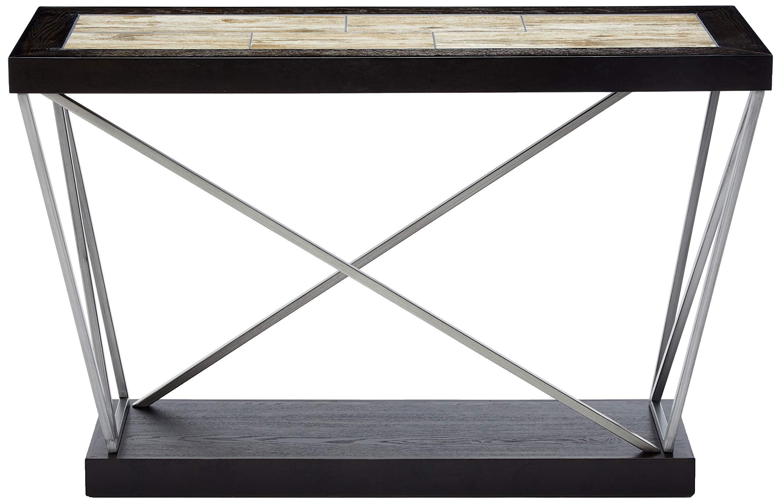 Progressive Furniture East Bay Sofa/Console Table, 47 Inch X 18 Inch X 30 Inch, Brown/Black