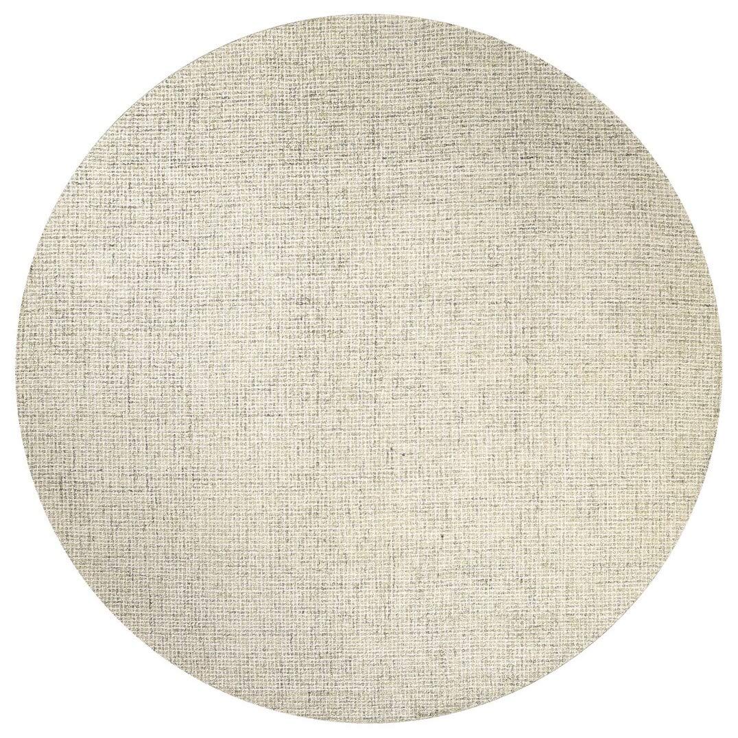 Overstock London Abstract/Tweed Wool Hand-Tufted Rug Cream 10' X 10' 10' Round Indoor Round