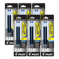 Value Pack Of 6 - Pilot G2 Gel Ink Refill, 2-Pack For Rolling Ball Pens, Fine Point, Blue Ink (77241)