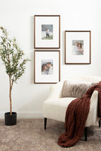 Kate And Laurel Adlynn Rectangle Picture Frame Set Of 3, 16 X 20 Matted To 8 X 10, Bronze, Vintage Three-Piece Frame Set For Gal