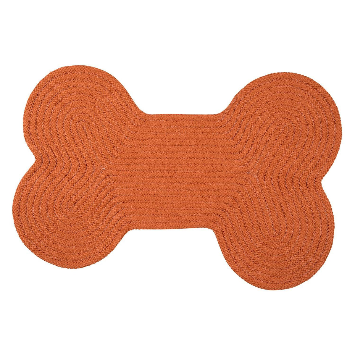 Dog Bone Solid Scatter Rug, 18 By 30-Inch, Orange