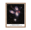 Poster Master Stephens Quintet Poster - James Webb Space Telescope Print - Space & NASA Art - Gift for Astronomers, Outer Space