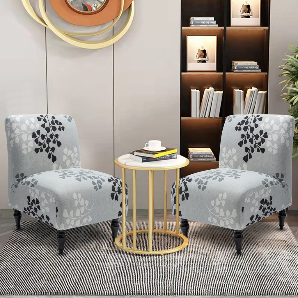 Liykimt Armless Accent Chair Cover Slipcover,Slipper Chair Stretch Spandex Removable For Armless Chair Furniture Protector Cover