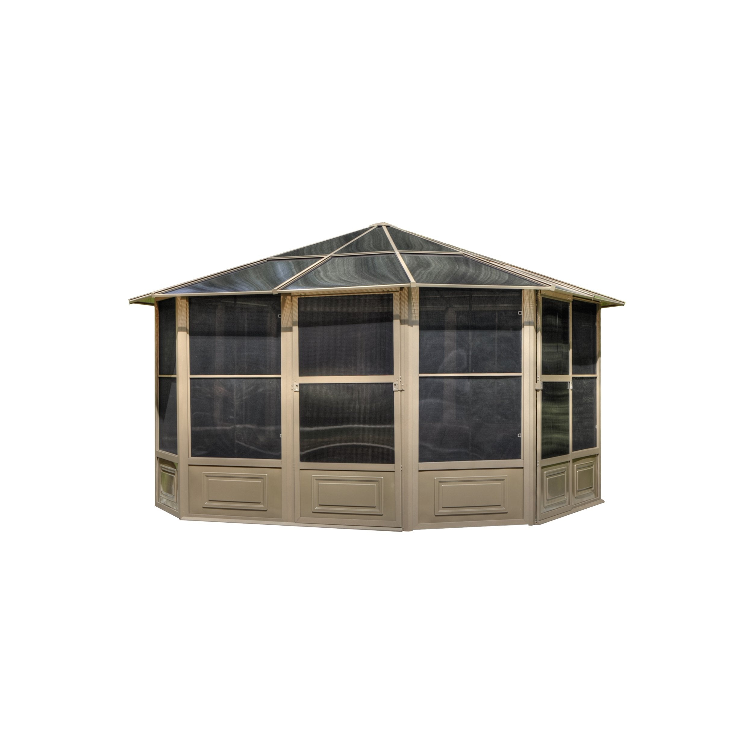 Gazebo Penguin Florence Solarium 12 Ft. X 12 Ft. In Sand
