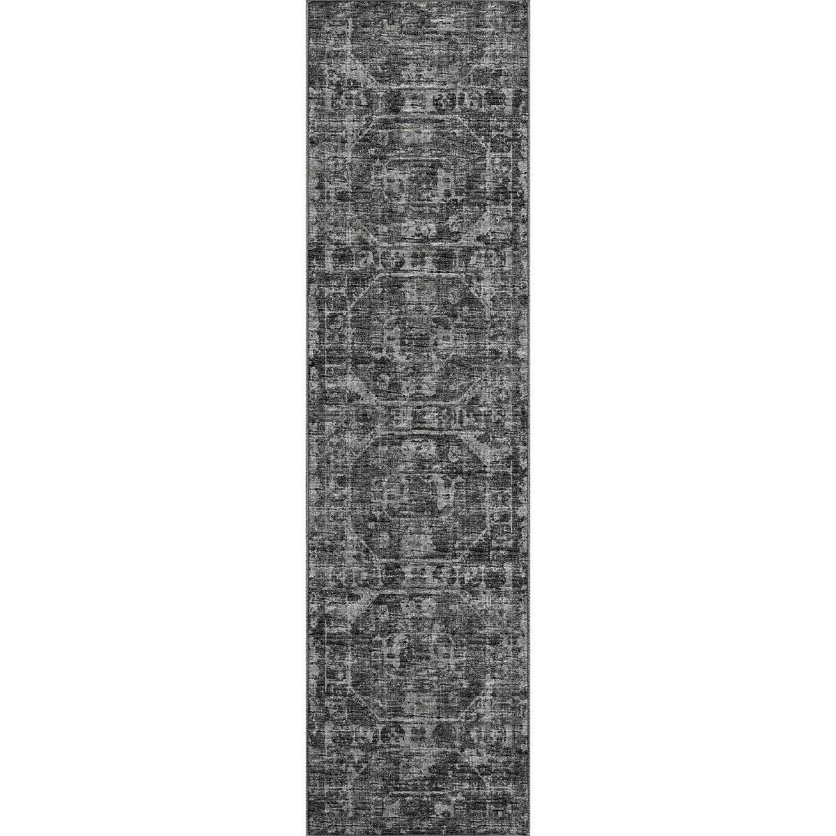 Aberdeen Ab2 Black 2'3&quot; X 7'6&quot; Runner Rug