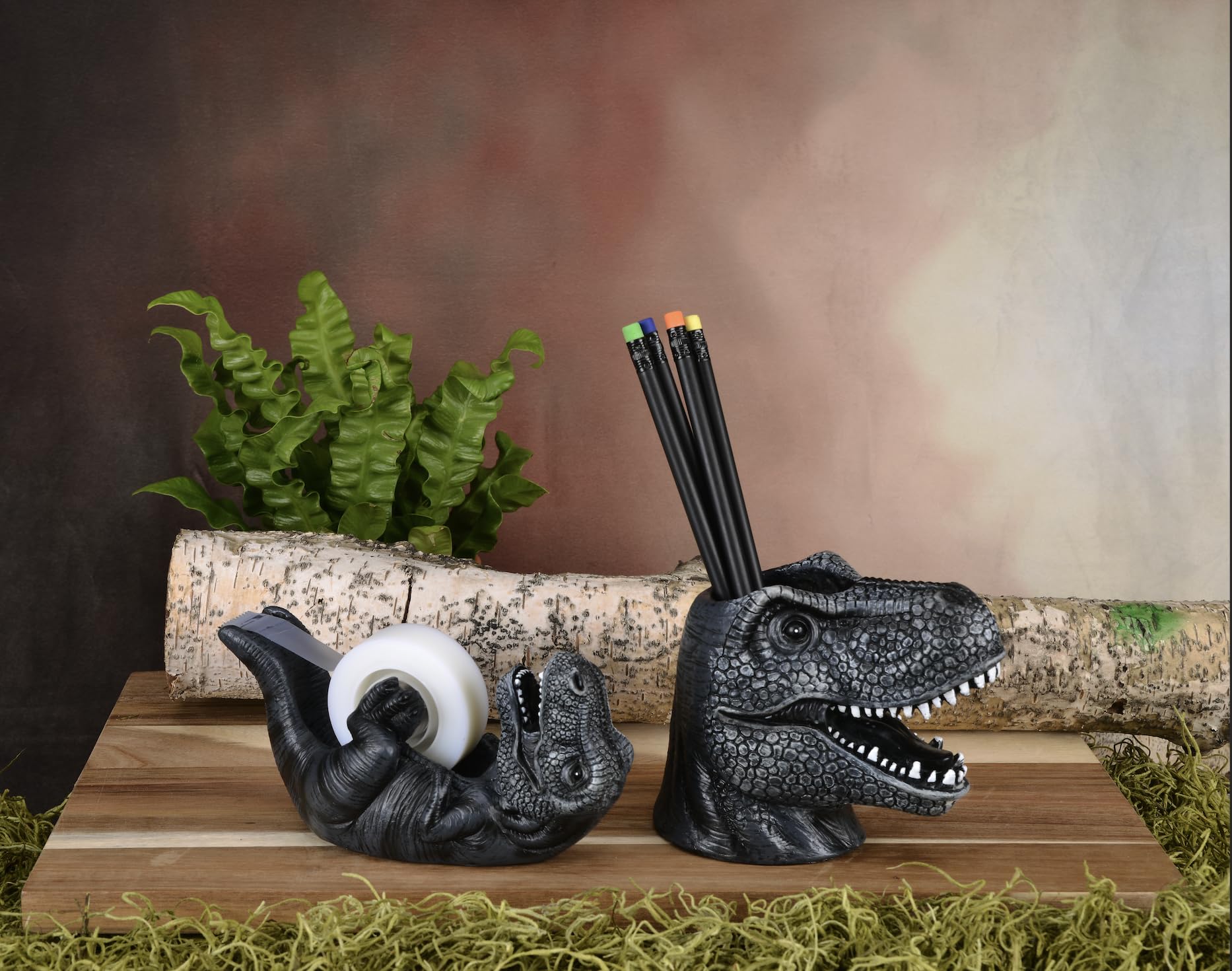 Streamline Imagined Black T-Rex Tape Dispenser
