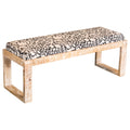 Coaster Home Furnishings Sled Leg Upholstered Accent Black and White Bench (914138)