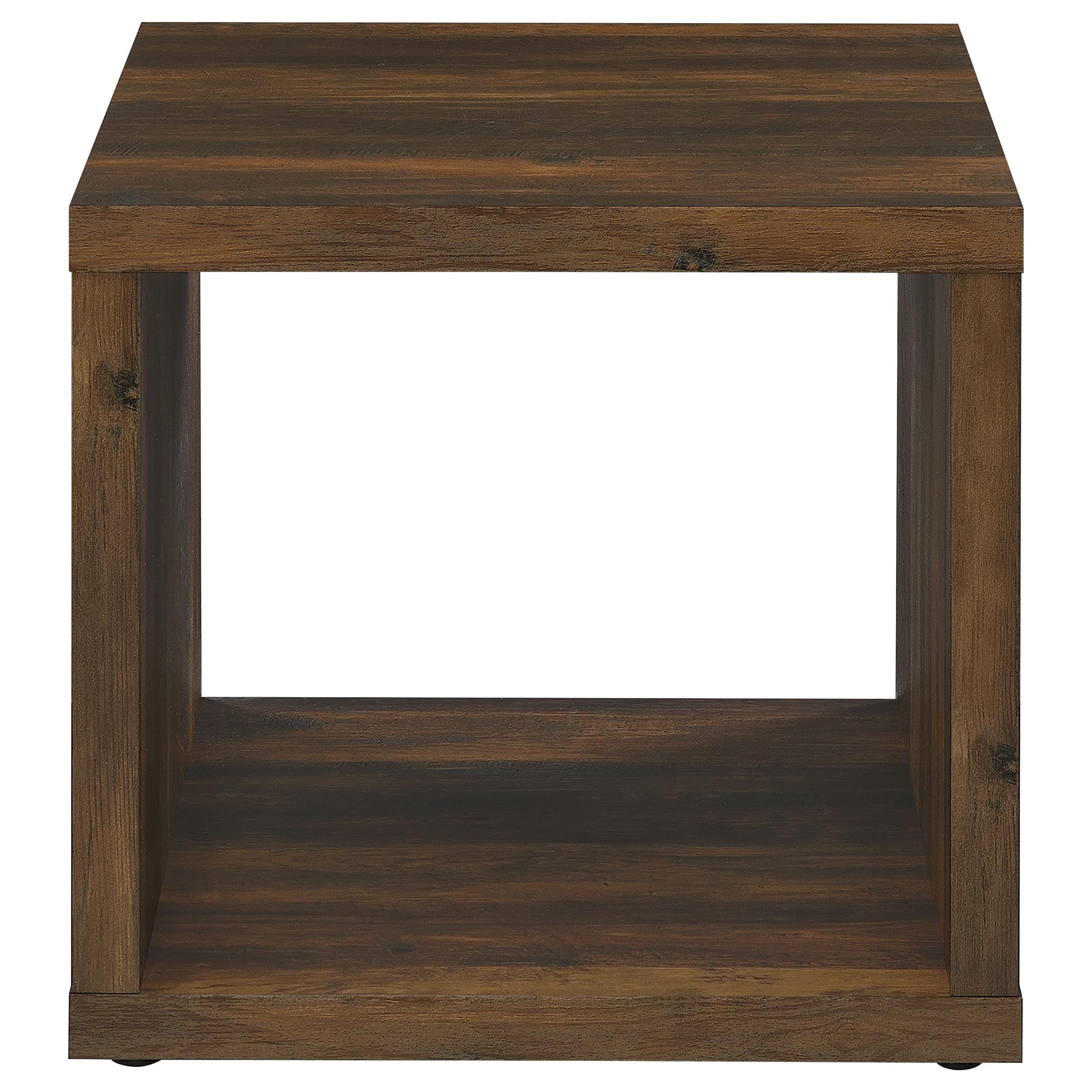 Coaster Home Furnishings Frisco Square Engineered Wood Side End Table Dark Pine