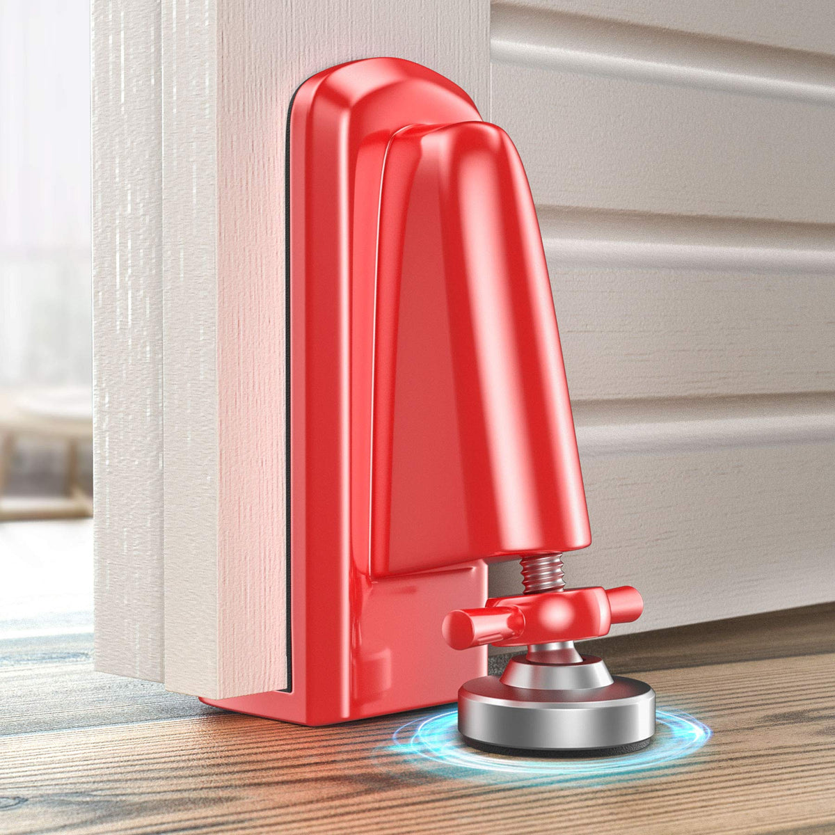 Door Jammer Door Stopper, Portable Door Security Lock For Travel/Apartment/Safety Self Defense/Personal Protection, Aluminum All