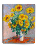 DECORARTS - Monet Sunflowers, Claude Monet Art Reproduction. Giclee Canvas Prints Wall Art for Home Decor 30x24