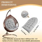 Bcknt Thicken Hanging Basket Seat Cushion, Hammock Swing Chair Cushions, Soft Egg Patio Chair Cushion With High Elasticity Pp Co