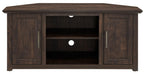 Crosley Furniture Camden TV Stand for 50+ inch TVs, Entertainment Center with Adjustable Storage Shelves, Dark Walnut