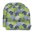 Rsh Decor: Tufted U-Shape Wicker Seat Cushions Set Of 2 | 19    X 19    | All-Weather Spun Fabric | Water-Resistant | Outdoor Ch