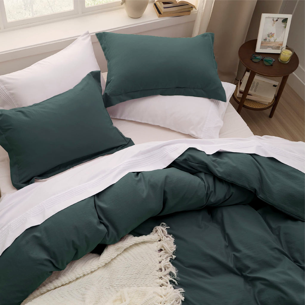 Bedsure Duvet Cover Queen Size - Soft Prewashed Duvet Cover Set, 3 Pieces, 1 Duvet Cover 90X90 Inches With Zipper Closure And 2
