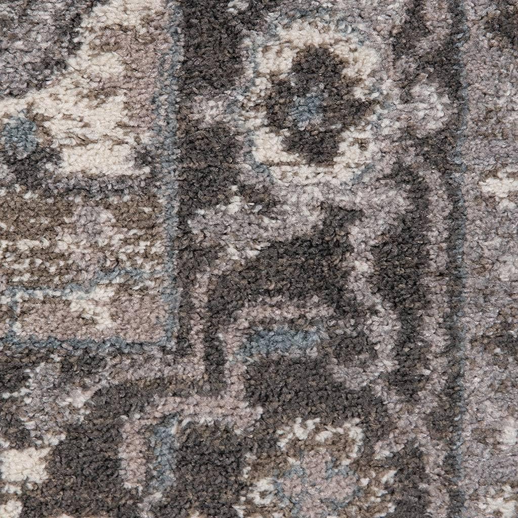 HomeRoots 531856 8 x 10 ft. Taupe Medallion Power Loom Rectangle Area Rug