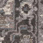 HomeRoots 531856 8 x 10 ft. Taupe Medallion Power Loom Rectangle Area Rug