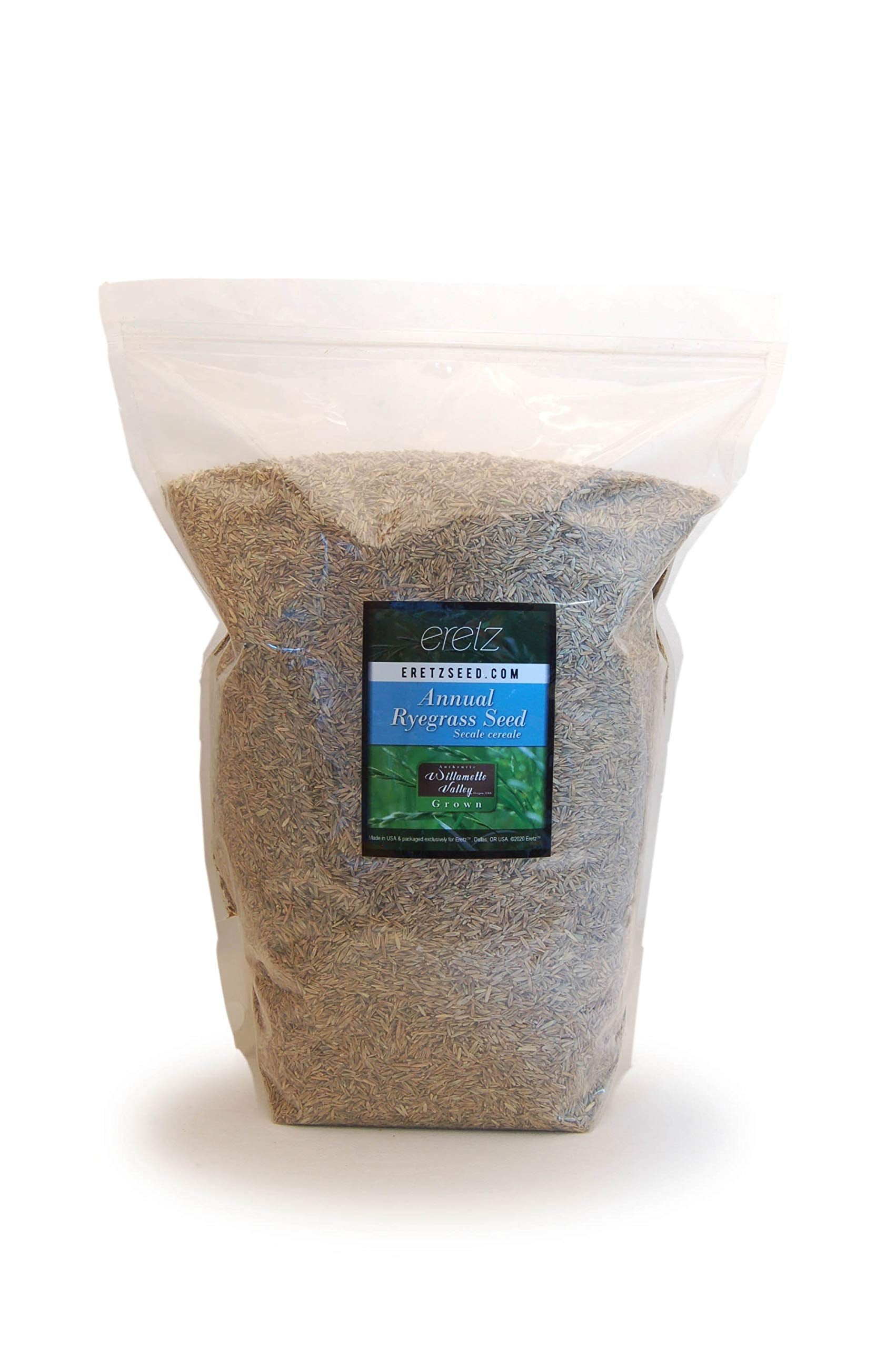Annual Ryegrass Seed By Eretz - Willamette Valley, Oregon Grown. No Fillers, No Weed Or Other Crop Seeds (5Lb)