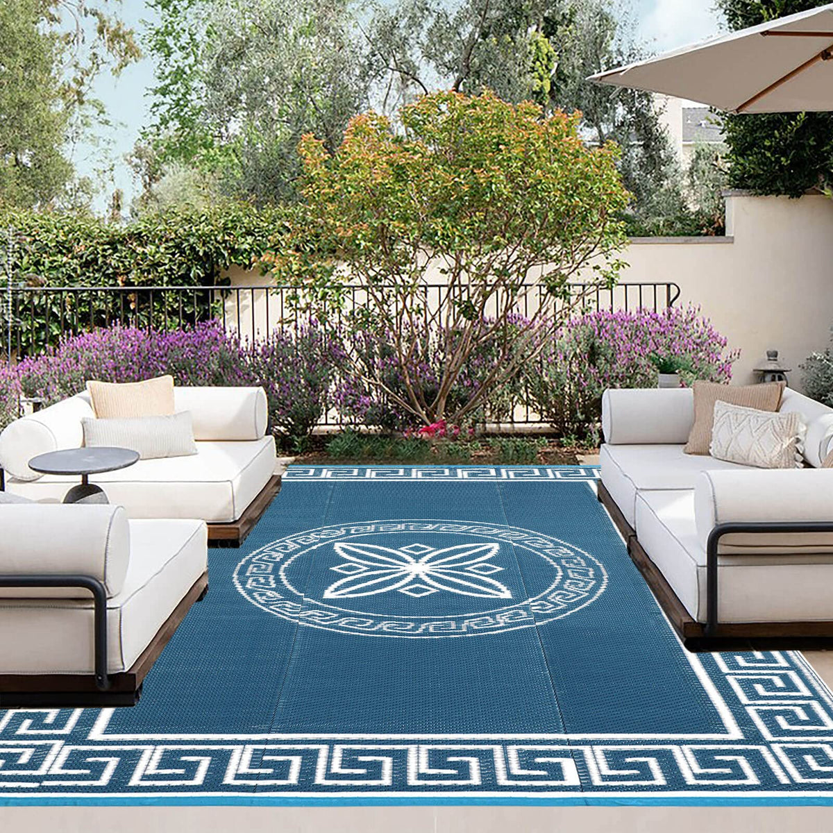 Outdoorlines Outdoor Reversible Rugs For Patio 4X6 Ft - Platsic Area Rug, Stain & Uv Resistant Portable Rv Carpet, Plastic Straw