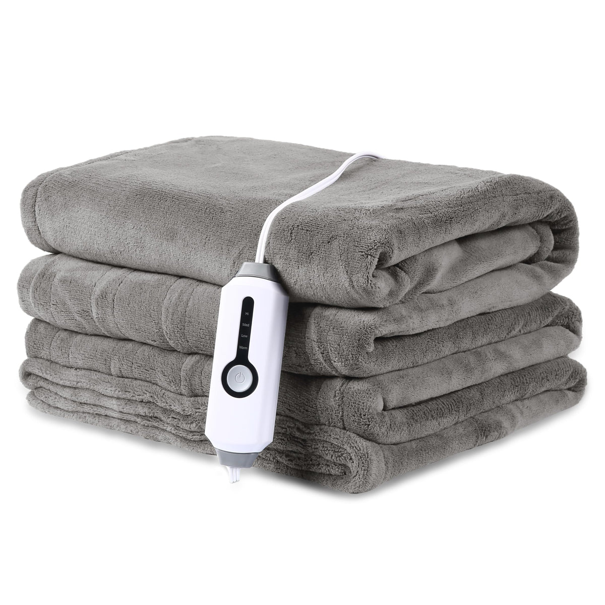 Duoduo Heated Electric Blanket 62''X84'' Twin Size Warm Coral Fleece With 4 Heat Settings & 10 Hours Auto Shut Off Overheating P