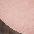 Nourison Essentials Indoor/Outdoor Pink 6' X Round Area -Rug, Easy -Cleaning, Non Shedding, Bed Room, Living Room, Dining Room, Backyard, Deck, Patio (6 Round)