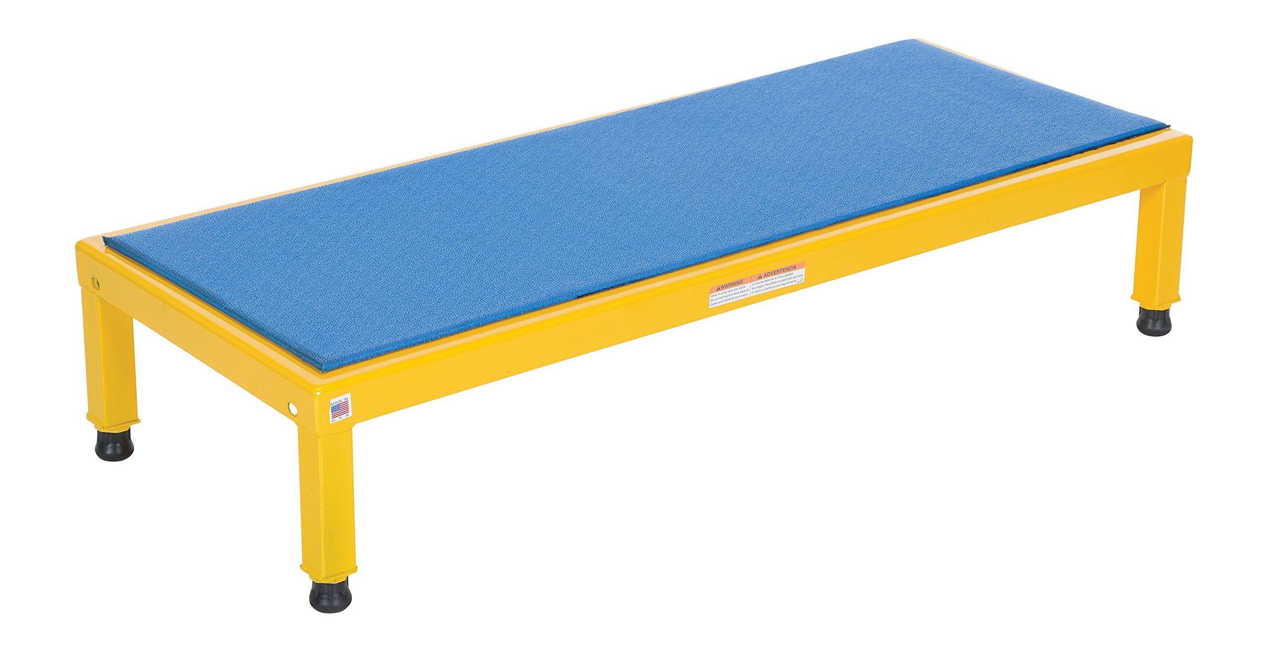 Vestil AHT-H-1948 Adjustable Work-Mate Stand with Ergo-Matting Deck, Steel, 48 Length x 19 Width Deck, 500 lbs Capacity, 10 - 16