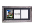CreativePF 3 Opening Driftwood Picture Frame with Glass to hold 5 by 7 inch Photographs including 10x20-inch Black Mat Collage