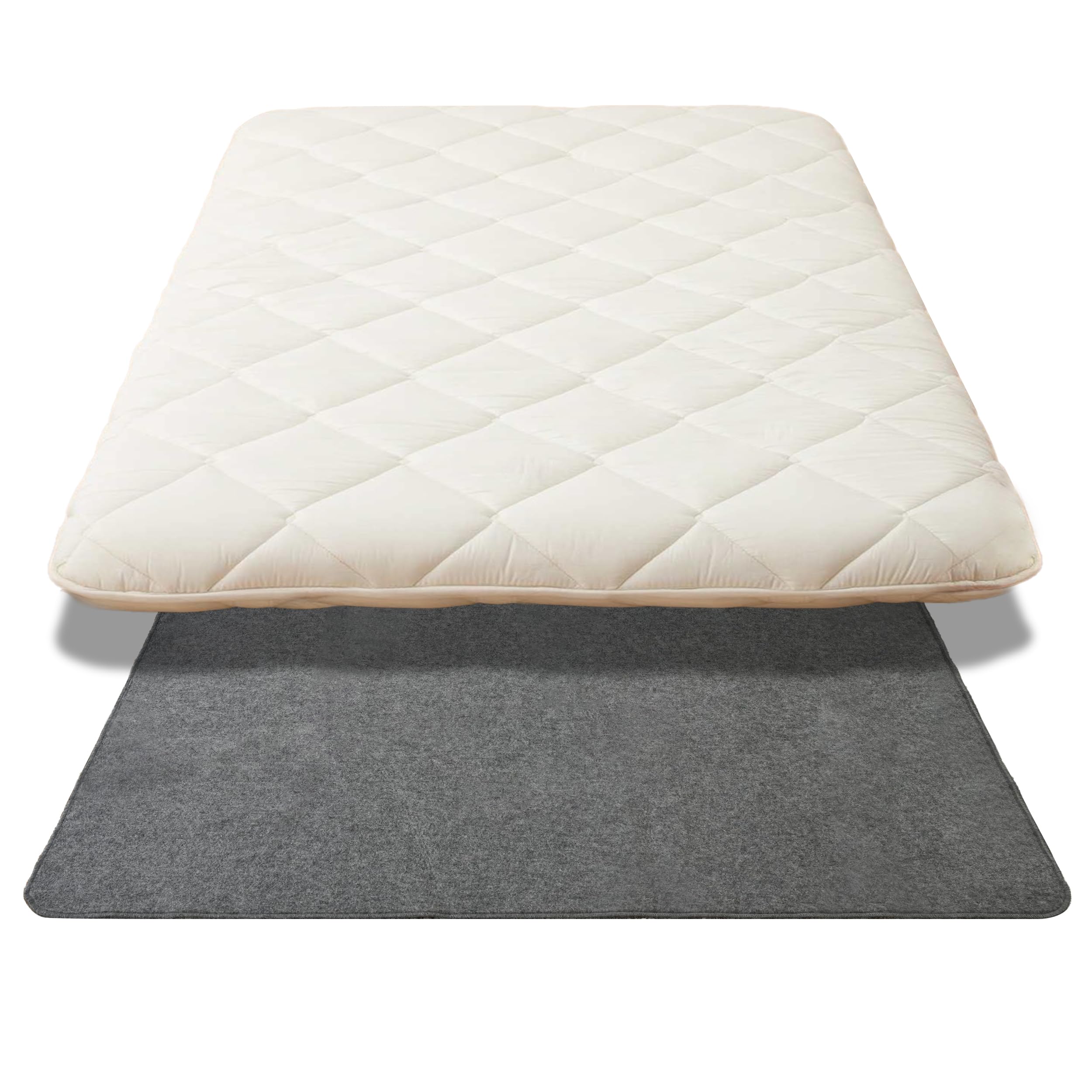 Dr.Futon Japanese Floor Futon Mattress Traditional Cotton Shikibuton Foldable Roll Up Bed Twin