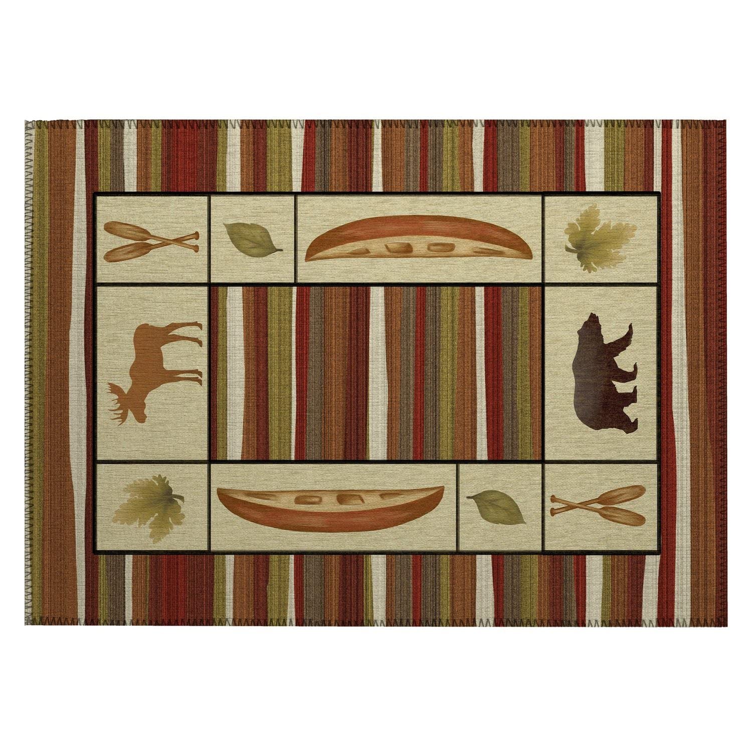 Excursion Ex3 Red Farmhouse Rug Rectangle 3' X 5'