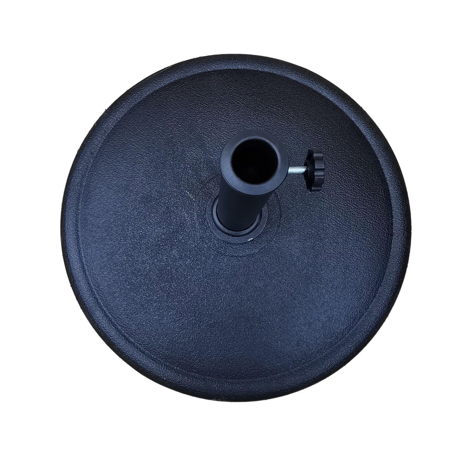 Resin Patio Umbrella Base: 42-Pound Square Freestanding Outdoor Umbrella Base with Locking Screw for 1.5 and 1.89 Pole