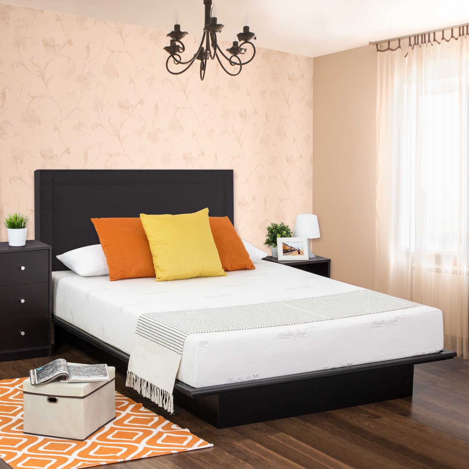 Furinno Angeland Mattress, 8-Inch, White