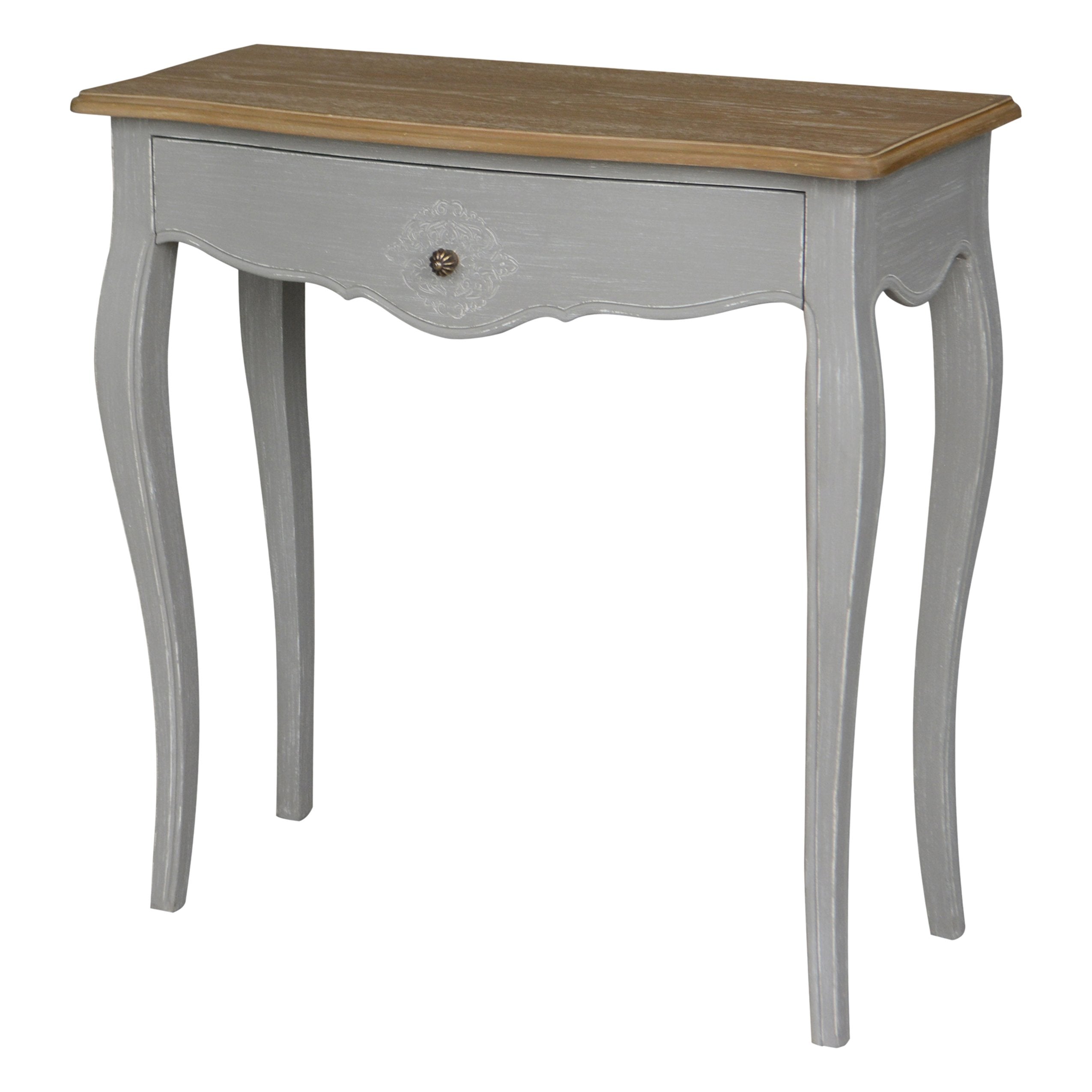 International Caravan Console Table With Drawer