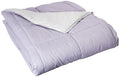 Modern Threads Down Alternative Microfiber Quilted Reversible Comforter & Duvet Insert - Soft, Comfortable Alternative To Goose Down - Bedding For All Seasons Amethyst/Silver King
