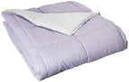 Modern Threads Down Alternative Microfiber Quilted Reversible Comforter & Duvet Insert - Soft, Comfortable Alternative To Goose Down - Bedding For All Seasons Amethyst/Silver King