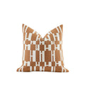 Croker Horse 2025 New 22X22' Inches Throw Pillow Cushion Covers - Caramel H Letter Chenille Jacquard Embroidery Luxury Modern S
