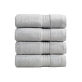 Light Grey Bath Towels - 100% Cotton 4 Pack 54x27 Bath Towel Set - Lightweight, Absorbent, Quick-Dry Towels for Bathroom