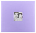 MCS Expandable 10-Page Fabric Scrapbook Album with Photo Opening Cover and 12 x 12 Inch Pages, 13.5 x 12.5 Inch, Lilac