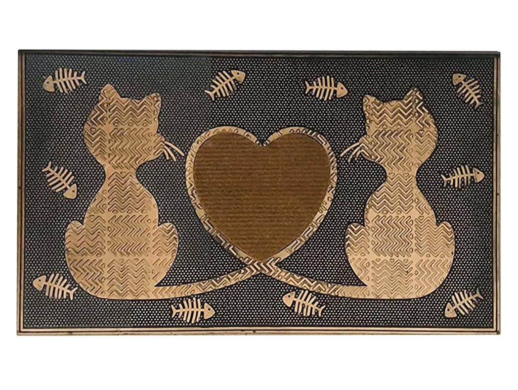 A1 Home Collections A1Home200090 Floor Rubber Pin Fun Designed Welcome Door Mats For Indoor Outdoor Entrance, 18' X 30', Twin