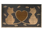 A1 Home Collections A1Home200090 Floor Rubber Pin Fun Designed Welcome Door Mats For Indoor Outdoor Entrance, 18' X 30', Twin
