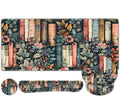 Nature Aesthetic Florals Books Mouse Pad, XXL Large Desk Mat Extended Reading Desk pad, 4PCS Non-Slip Rubber Base Computer Big M