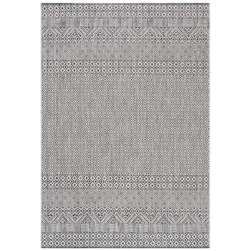 Safavieh Courtyard Collection 2' X 3'7' Grey/Black Cy8235 Indoor/ Outside Waterproof Easy Cleansingpatio Backyard Mudroom Accent Mat