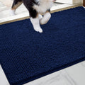 Homeideas Doormat Indoor Entrance, 48'X30', Highly Absorbent Chenille Large Muddy Dog Washable Mat, Non Slip Front Welcome Doo