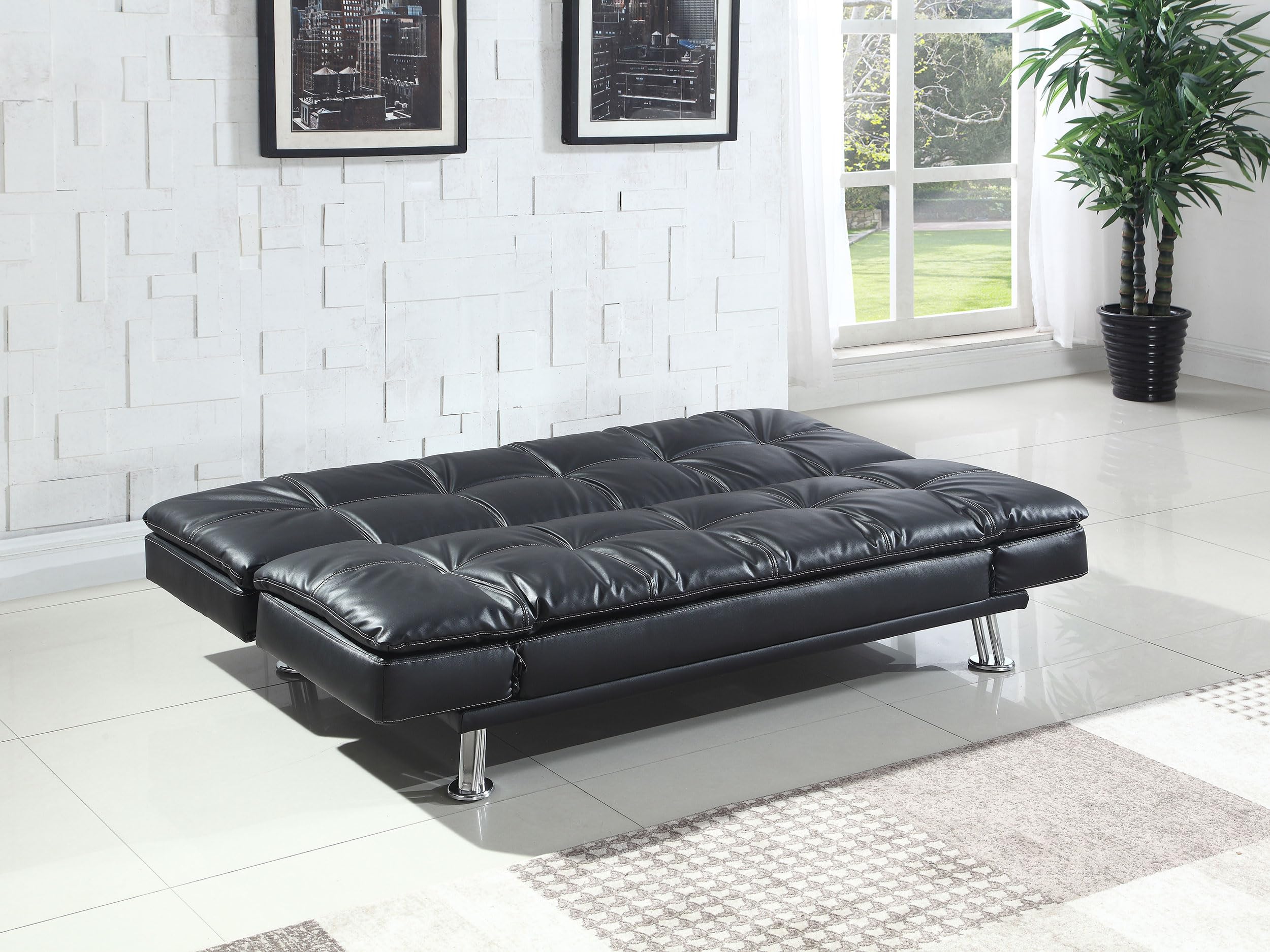 Coaster Dilleston Sofa Bed, Black