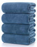 Lumimi Towels 4 Piece Soft Microfiber Bath Towel Set Salon Gym Yoga Travel Incredibly Absorbent Lightweight Quick Dry and Durabl