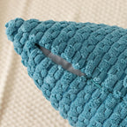 Kevin Textile Throw Pillow Covers Soft Corduroy Decorative Set Of 2 Boho Striped Pillow Covers Pillowcases Farmhouse Home Decor For Couch Bed Sofa Living Room 16X16 Inch Light Blue