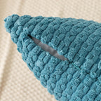 Kevin Textile Throw Pillow Covers Soft Corduroy Decorative Set Of 2 Boho Striped Pillow Covers Pillowcases Farmhouse Home Decor For Couch Bed Sofa Living Room 22X22 Inch Light Blue