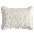 Chixin Microfiber King Pillow Shams Set Of 2 - Quilted Decorative Pillow Covers - Ivory-Yellow - Size (20' X 36')