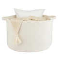 XUANGUO Large Cotton Rope Basket Blankets Basket Living Room 22x14 Toy Basket for Kids and Dogs Rope Storage Basket for Nursery 