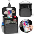 EIMMBD Portable Shower Caddy Bag, Hanging Mesh Shower Caddy with Phone Storage, Upgraded Toiletry Shower Tote for Gym Travel Cam