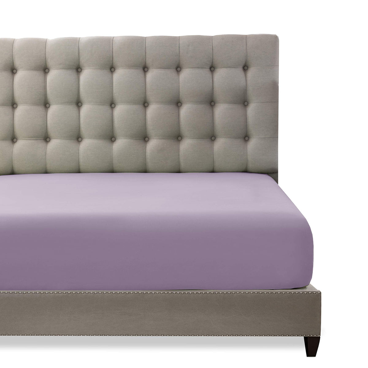 Toodou Soft Silky Touch Lavender Twin Fitted Sheet Have Breathable Wrinkle And Fade Resistant- The Mattress Covers Is Most Comfo