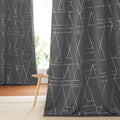 NICETOWN Halloween Blackout Curtains for Living Room - Foil Printed Shiny Stripes Pattern Thermal Insulated Blackout Drapes for 